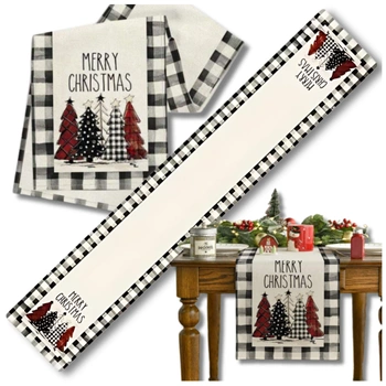 Față de masă albă pentru masa de Crăciun