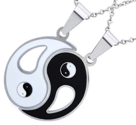 Colier Prietenie Oțel chirurgical Yin Yang BEST FRIENDS