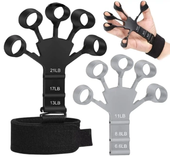 Antrenor 2 buc pentru reabilitarea exercitiilor cu degetele mainii, reglabil