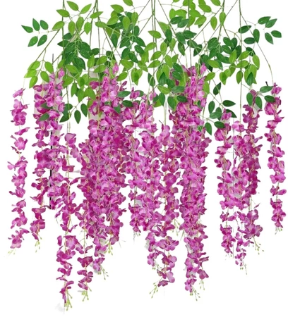 12 buc. flori de glicine agățate pentru ghirlande