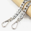 Curea geanta argintie 120cm, lant gros de metal