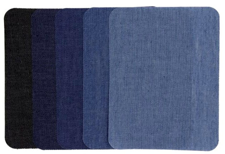 Set de 5 bucăți de plasturi de călcat pentru blugi THERMO PATCH