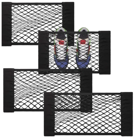 Plasă portbagaj auto 4 buc elastice cu velcro 2 dimensiuni