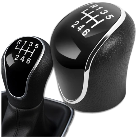 Buton schimbător de viteze Ford Mondeo cu 6 trepte Negru Crom