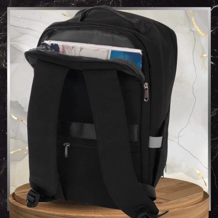 Rucsac negru pentru cabina de bagaje de mana de calatorie cu avionul BAD&BAGS rezistent la apa