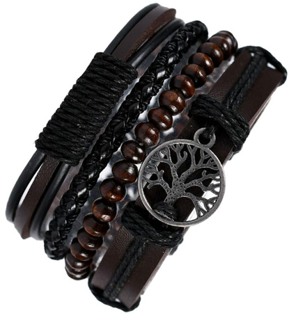 Set bratari piele, set PIELE PUNK