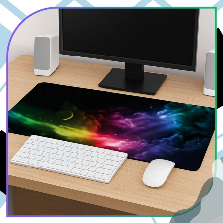 Covoraș mouse pentru birou 90x40 cm, covoraș de gaming, spațiu