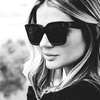 Ochelari de soare negri pentru femei Kardashian Vintage