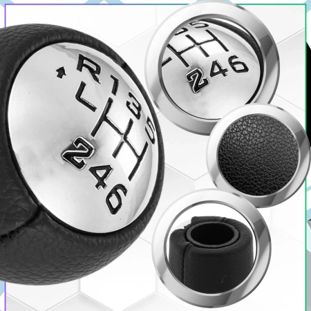 Peugeot 307 308 3008 407 5008 807 buton schimbator piele neagra