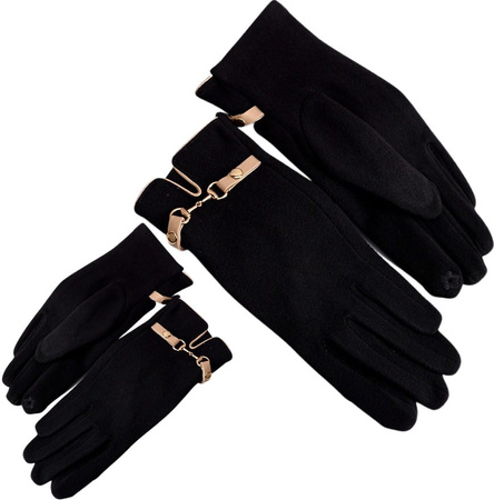 Mănuși touch damă, negre, elegante