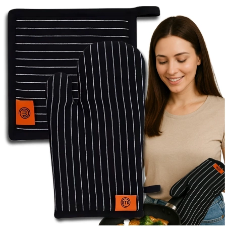 Set mănuși de cuptor și suport pentru oale