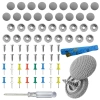Kit reparatie captuseala auto 60 buc Nituri gri