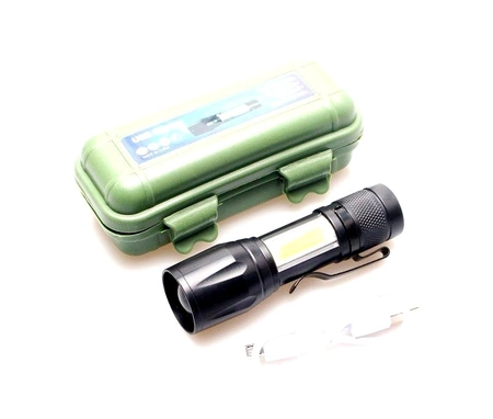 Mini lanternă militară tactică, USB puternic