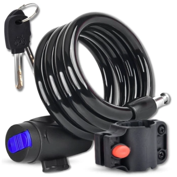 Broasca bicicletei cu protectie cablu PADLOCK cu cheie