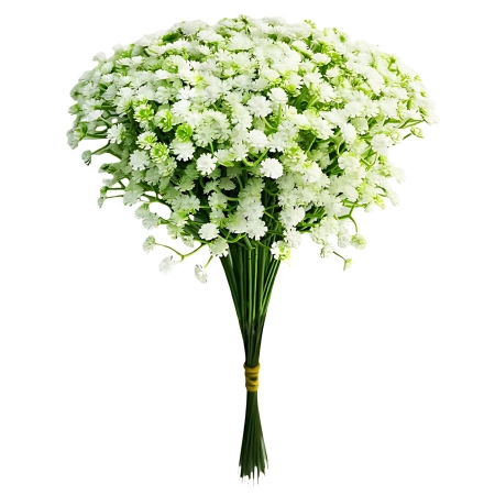 Flori artificiale buchet decor flori mici albe 10buc