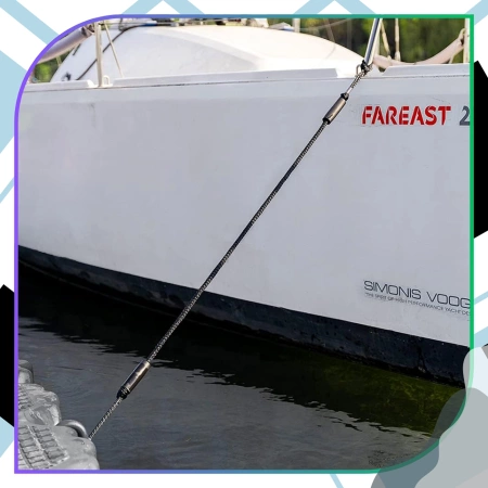 frânghie de ancorare universală de 1000 kg pentru bărci, schiuri, jet-ski-uri de până la 120 cm