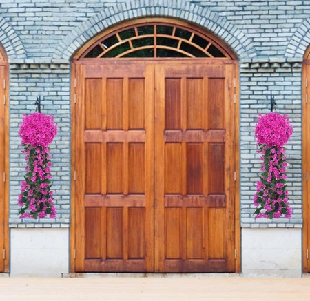 Hanging flori artificiale 1pc iederă alpinism decorative pentru balcon