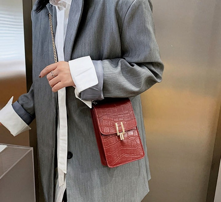 Lant de poseta din piele pentru portofel de telefon