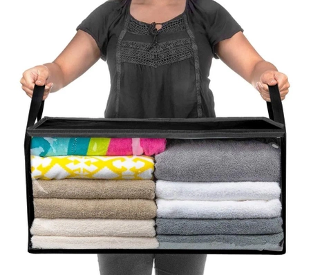 Organizator de garderoba solid, mare pentru pături, lenjerie de pat, haine