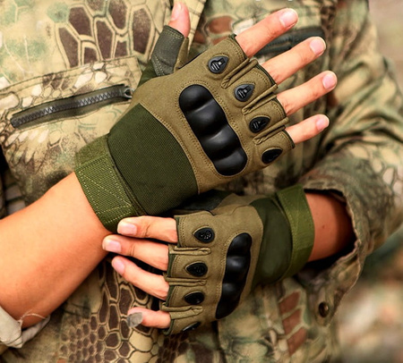 Mănuși militare de supraviețuire pentru bărbați cu jumătate de deget