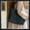 BAD&BAGS geanta shopper din piele de dama clasica neagra