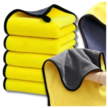 Set prosoape cu 5 cârpe de curățat auto din microfibră