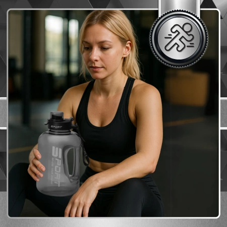 Sticla sport TRESSARI pentru alergat 1700ml BPA FREE pentru apa PC