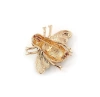 Broșă de albină din aur cu zirconi