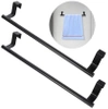Hangers 2pc negru pentru bucătărie dulap ușă baie prosop feroviar