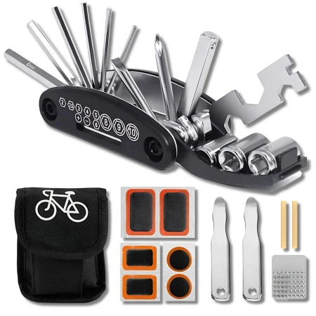 Kit reparatie biciclete multitool patchs travel