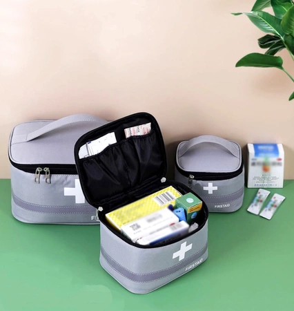 Trusa de prim ajutor, 3 buc, set medicamente, organizator medical de calatorie