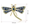 Broșă elegantă insecte libelule cu zirconi