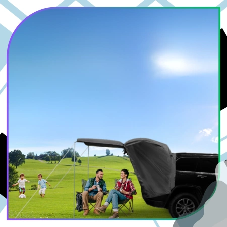 Cort portbagaj auto impermeabil pentru 2 persoane, negru