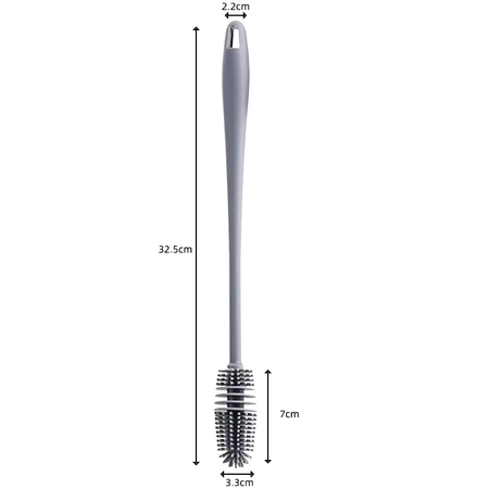 Perie din silicon pentru spalarea paharelor si sticlelor inalte