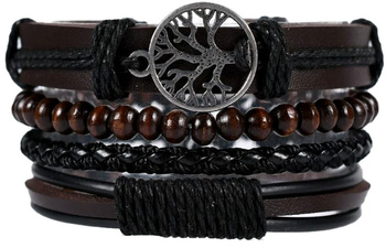 Set bratari piele, set PIELE PUNK