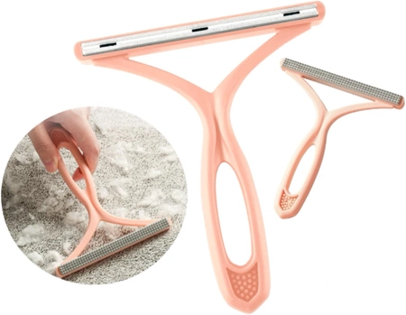 Aparat de ras manual pentru pulovere, haine, perie roz