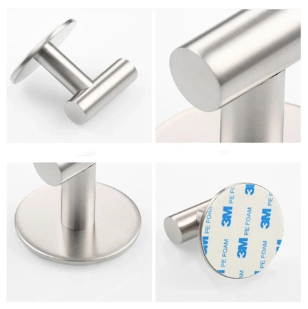 Baie cârlige set 4pc argint autoadezive