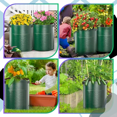 Set 2 pungi pentru plantarea legumelor cartofi 35x35 cm