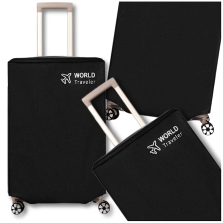Husa de protectie pentru valiza de voiaj pentru bagaje neagra