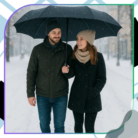 Umbrela pliabila BLACK umbrela automata ANTI-UV