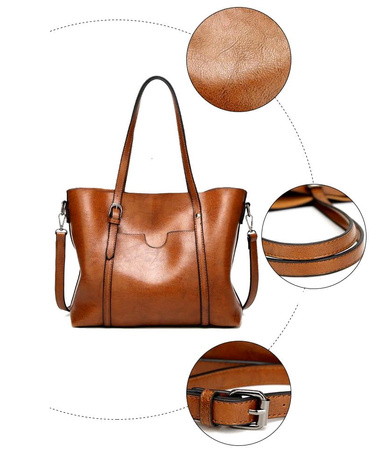 Geantă mare din piele pentru femei, încăpătoare, A4