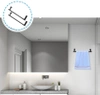 Hangers 2pc negru pentru bucătărie dulap ușă baie prosop feroviar