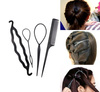 Agrafe, set de 4 piese, pentru a-ti prinde parul intr-un coc vintage HAIRAGAMI