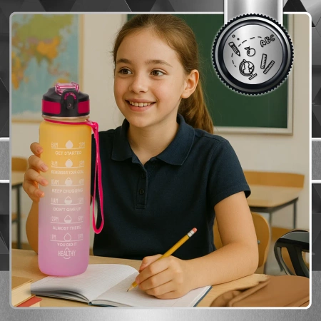 Sticla de apa sport TRESSARI 1000ml, solid PC
