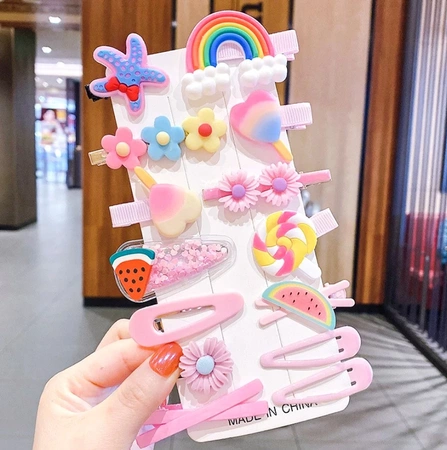 Set agrafe pentru copii, 14 buc