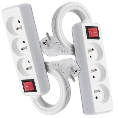 PRELUNGITOARE 3 prize SET 2 BUCĂȚI Prelungitor Grundig 1,5 m cu întrerupător