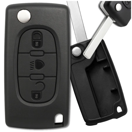 Capac cheie telecomanda 3 butoane Peugeot 207 307 308 407 Citroen C2 C3 C4
