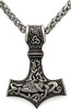 Colier cu ciocan pentru bărbați din argint THOR MJOLNIR CELTIC
