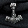 Colier bărbătesc argint Hammer of THOR MJOLNIR, oțel