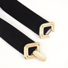 Curea elastica de dama pentru o rochie, cauciuc, catarama aurie